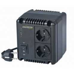 EnerGenie EG-AVR-0501, 500VA (300W), Automatic AC voltage regulator and stabilizer, 2x Schuko outlets